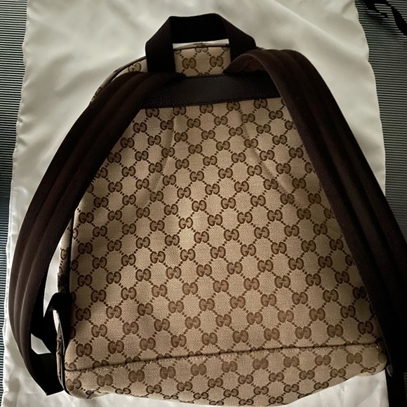 New Gucci Authentic Monogram Backpack - Picture 2 of 9